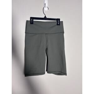 Fabletics Powerhold High-Waisted Biker Shorts 9” Inseam Size Small NWT Green